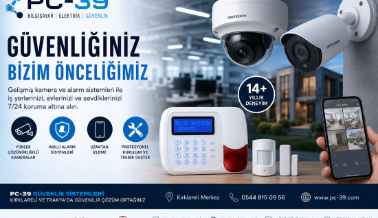 Eviniz ve İş Yeriniz Güvende: PC 39 Güvenlik Sistemleri Çözümleri Rehberi
